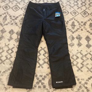 NWT women’s black Columbia snow pants size medium